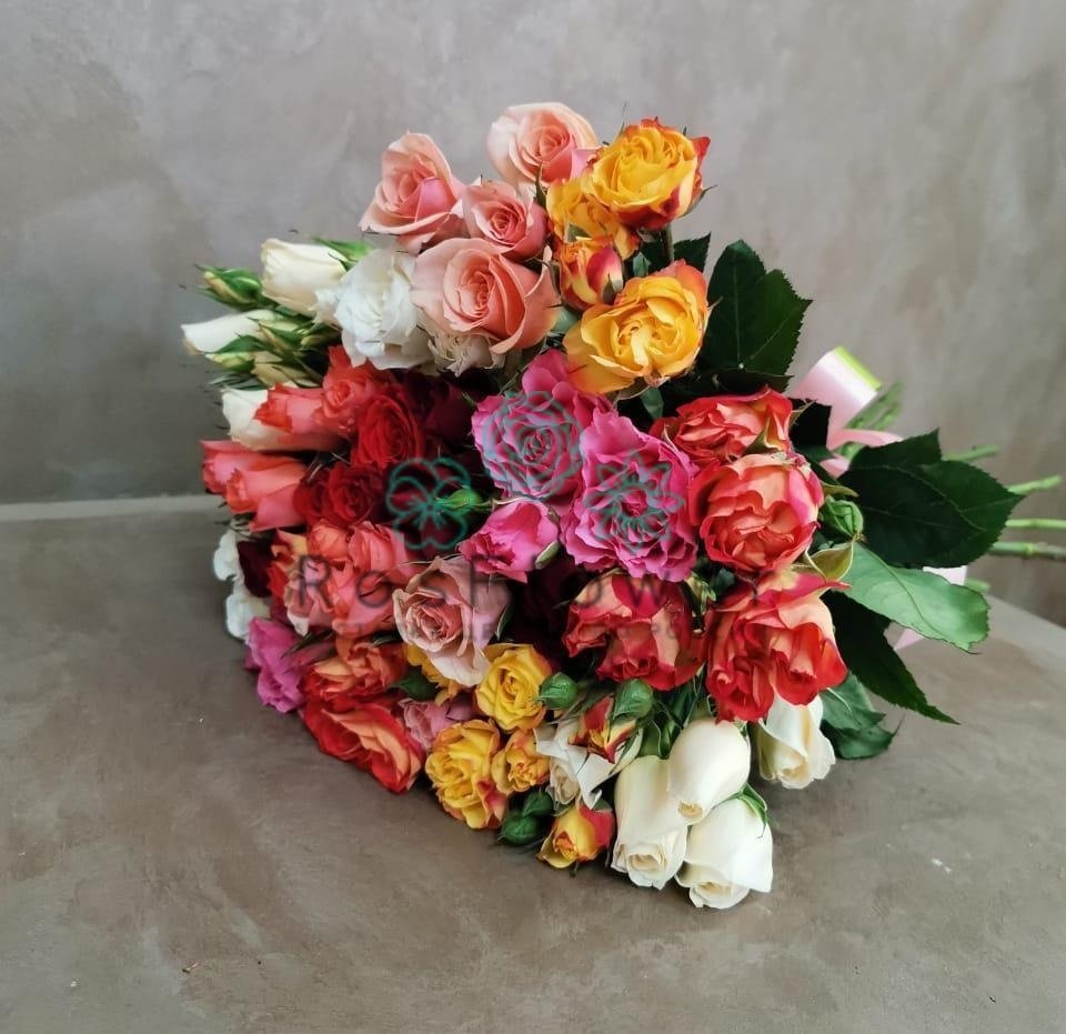 Букет цветов из: Розы в Цементном