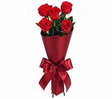 Букет 5 Красных роз Эдлесс Лав в Цементном