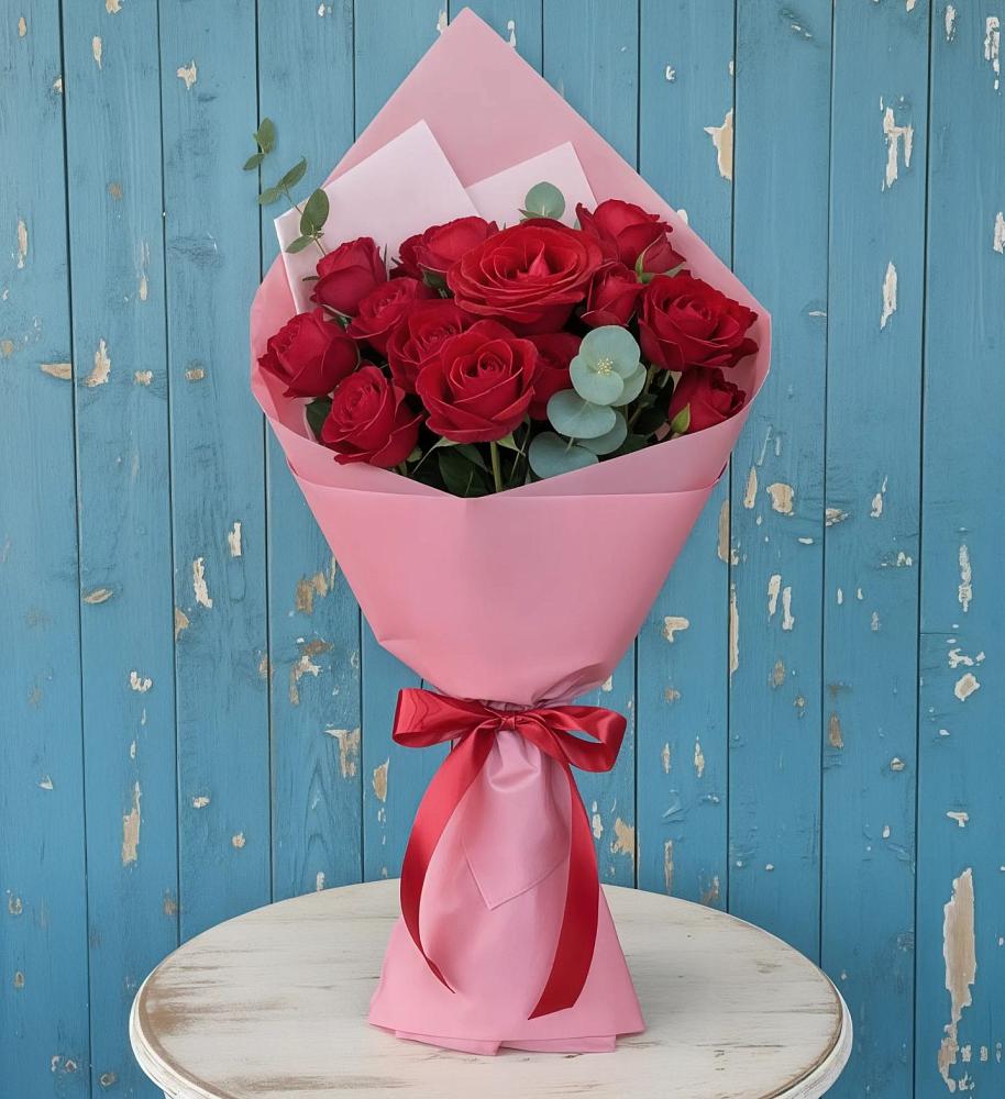 Букет цветов из: Розы в Цементном