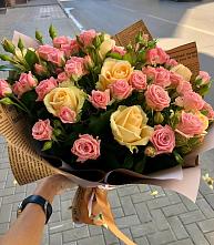 Букет цветов из:  Розы #REPLACE_PRED# Цементном