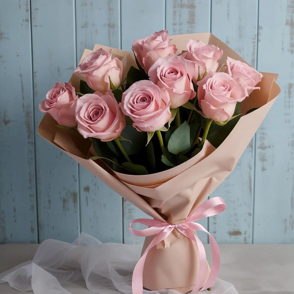 Букет цветов из: Розы в Цементном