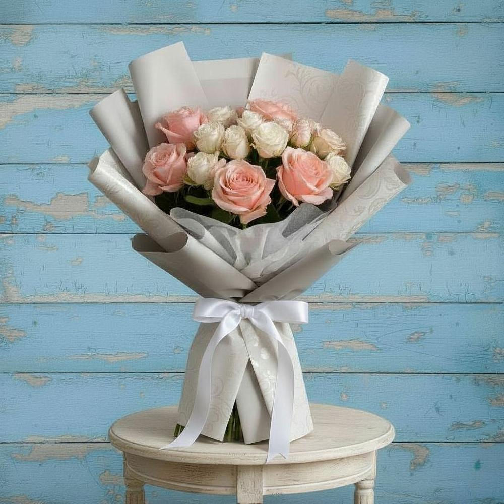 Букет цветов из: Розы в Цементном