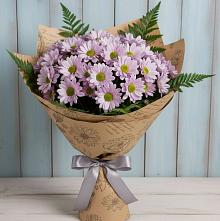 Букет цветов из:  Хризантемы в Цементном