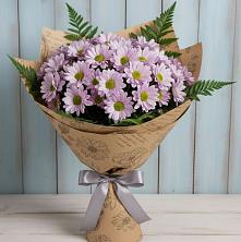 Букет цветов из:  Хризантемы в Цементном