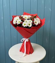 Букет цветов из:  Хризантемы в Цементном