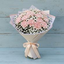 Букет цветов из:  Гвоздики в Цементном