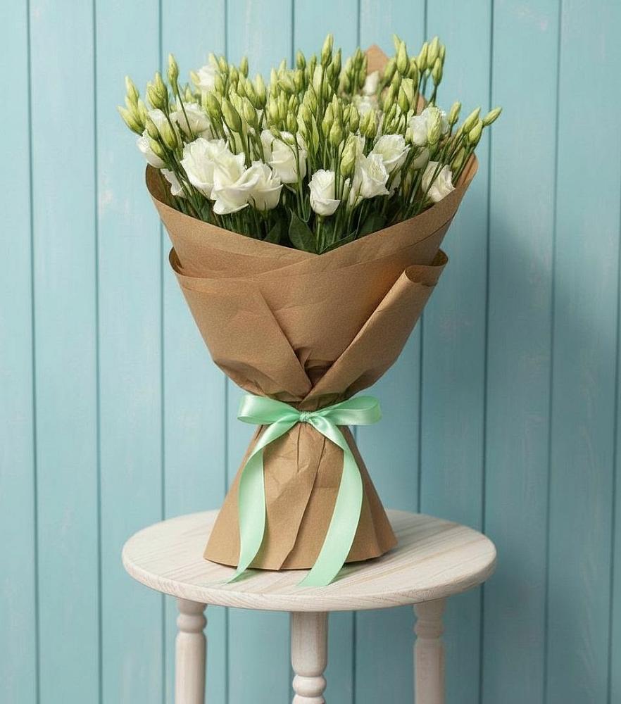 Букет цветов из: Лизиантусы в Цементном