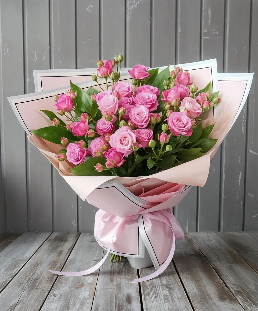 Букет Розовый кустик в Цементном