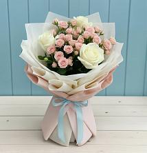Букет цветов из:  Розы в Цементном