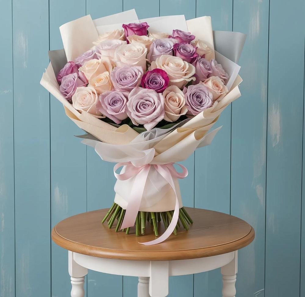 Букет цветов из: Розы в Цементном