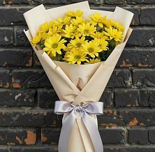 Букет цветов из:  Хризантемы в Цементном