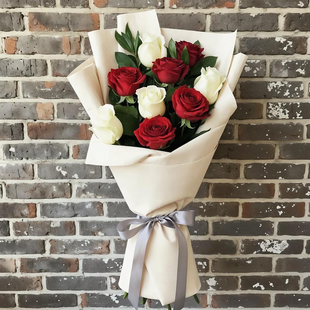 Букет цветов из: Розы в Цементном