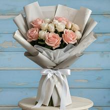 Букет цветов из:  Розы в Цементном