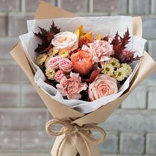 Букет цветов из:  Гвоздики, Хризантемы и Розы #REPLACE_PRED# Цементном
