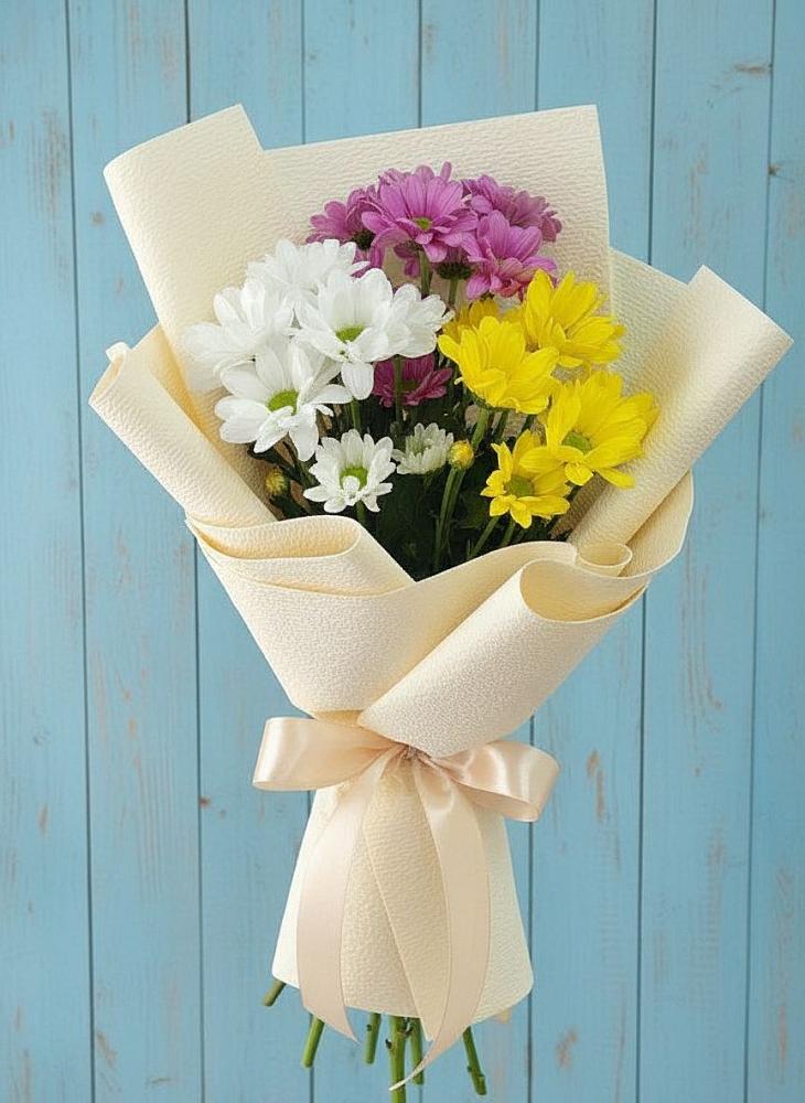 Букет цветов из: Хризантемы в Цементном