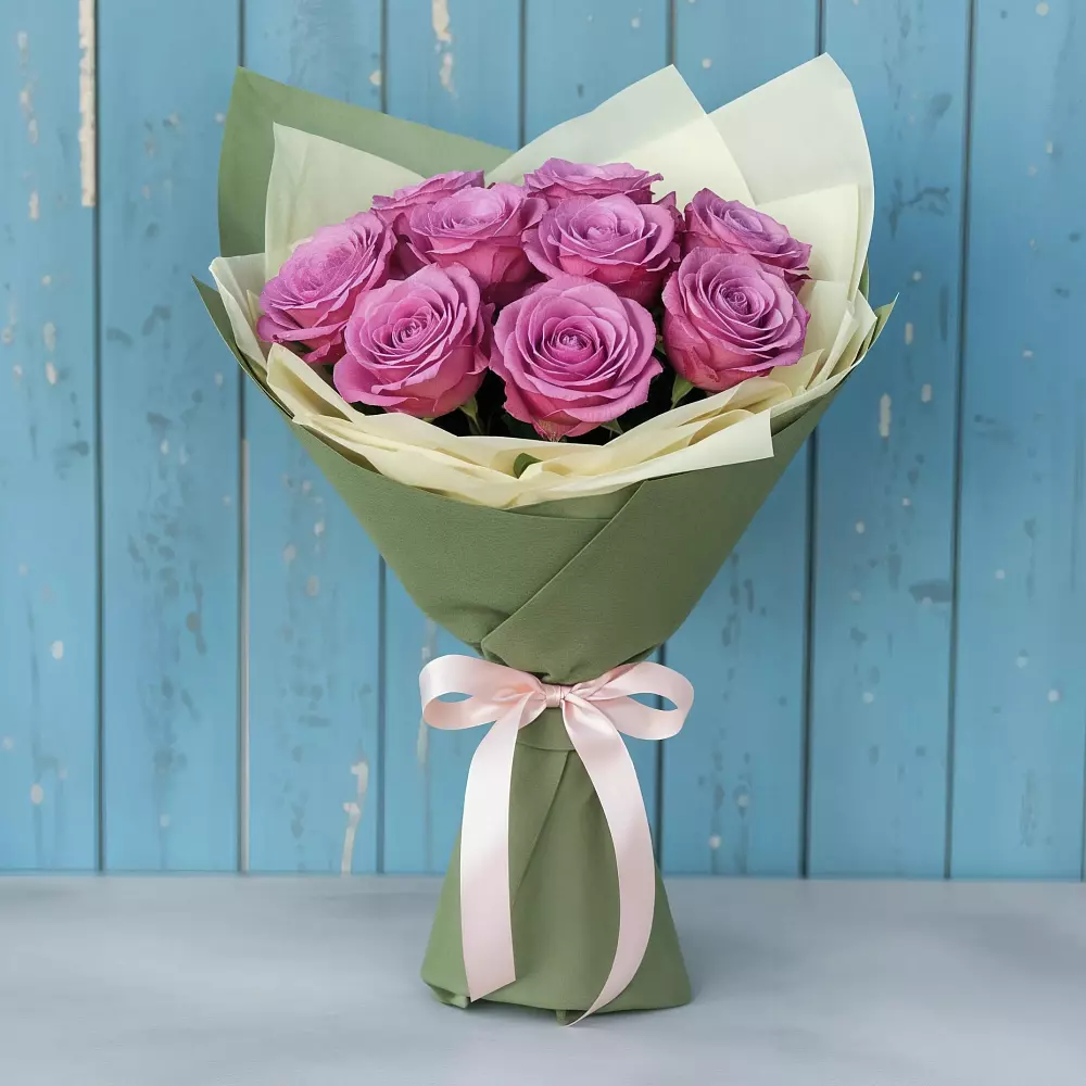 Букет Розы Фёрст Леди в Цементном