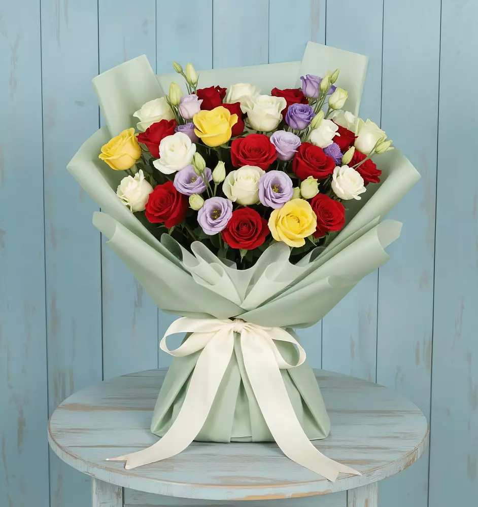 Букет цветов из: Розы в Цементном