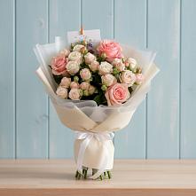 Букет цветов из:  Розы в Цементном
