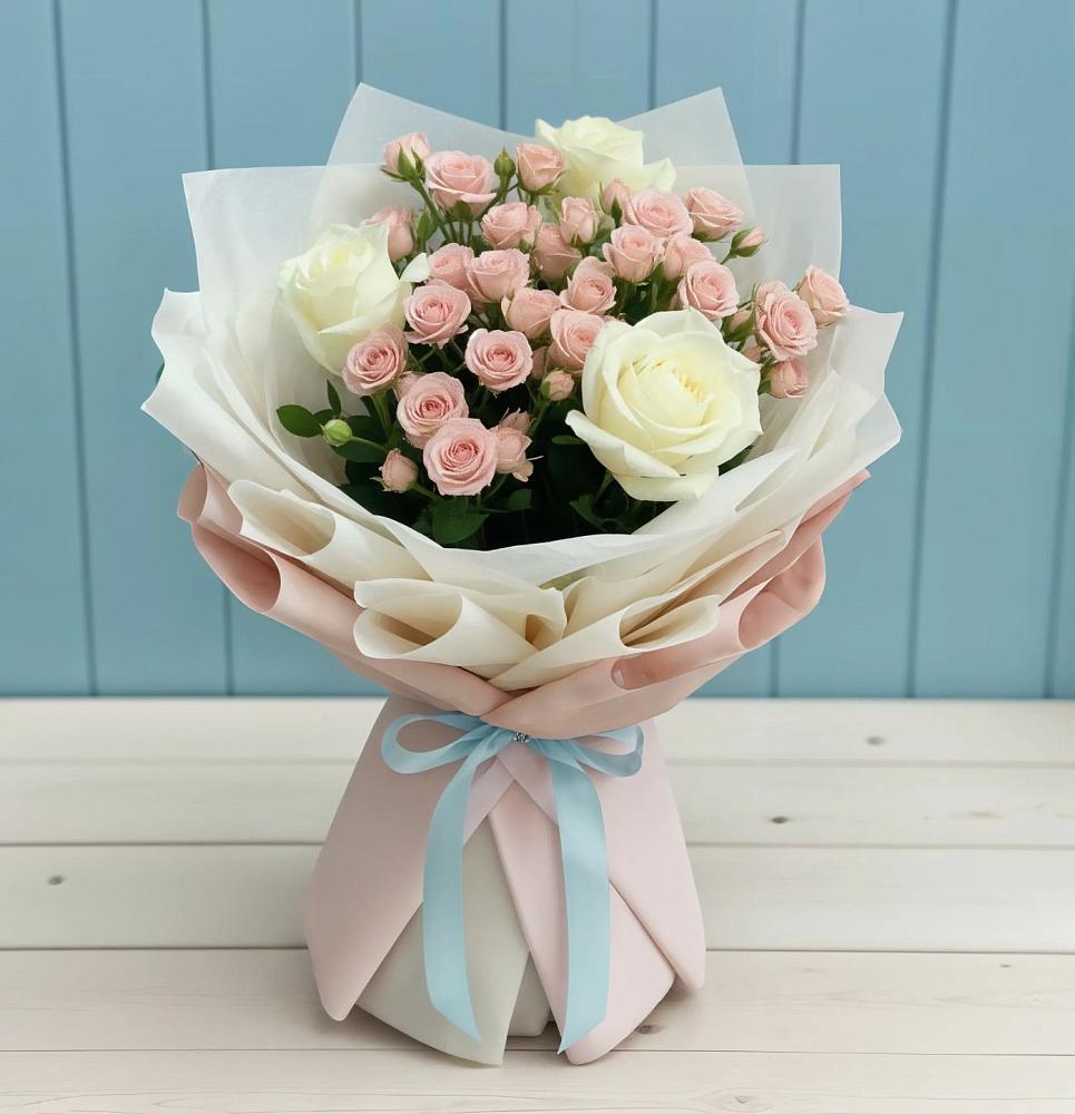 Букет цветов из: Розы в Цементном