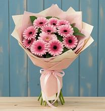 Букет цветов из:  Герберы #REPLACE_PRED# Цементном