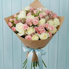 Букет цветов из:  Розы #REPLACE_PRED# Цементном